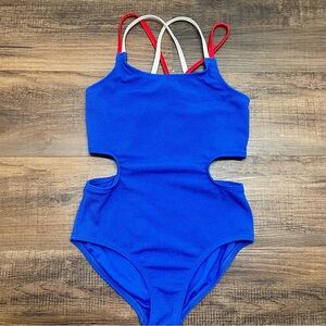 🇺🇸like new girls 7/8 4th of July bathingsuit